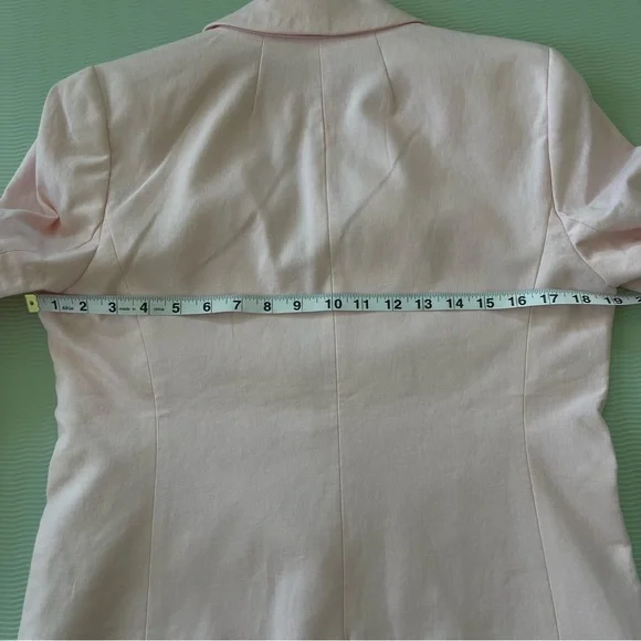 J. Crew Blush Pink Linen Blend Blazer NWT - Picture 8 of 9